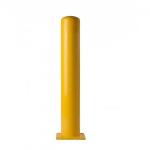 6" x 48" Powder Coated Bolt Down Steel Bollard