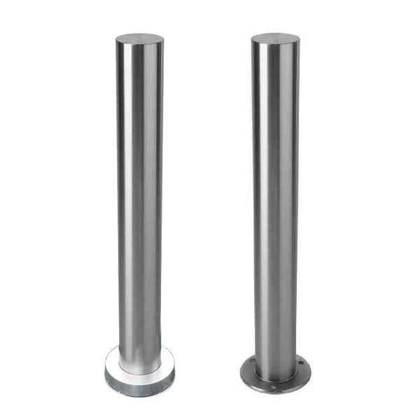 Stainless Steel Bolt Down Bollard 4.5"x35.5" (with base plate cover)