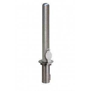 4"x36" Stainless Steel Removable Bollard (with embedment)